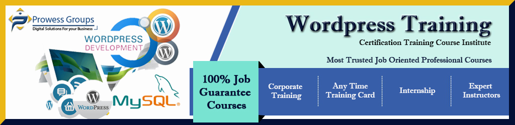 Wordpress Training Course in Noida & Delhi NCR